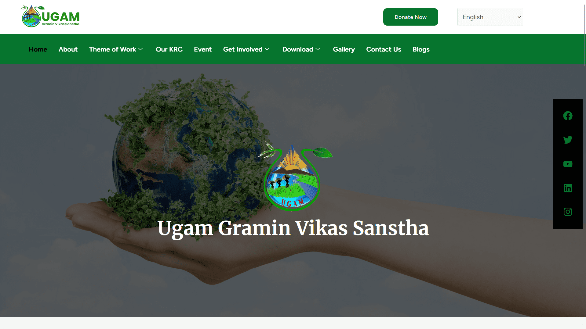 Ugam NGO website